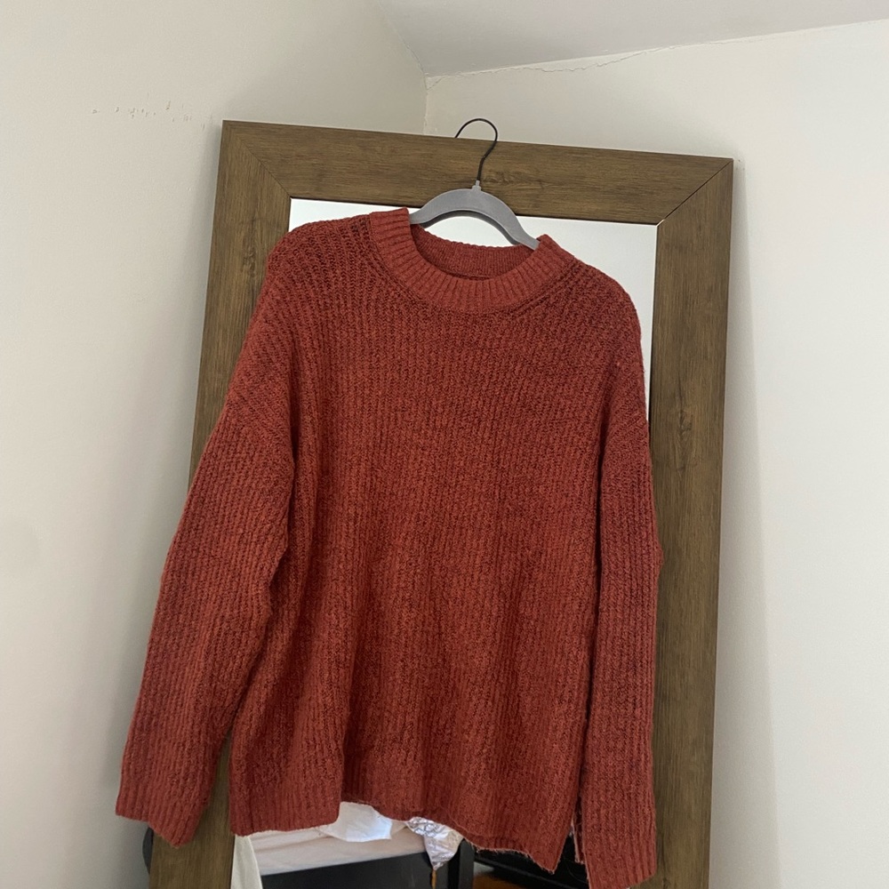 American Eagle Orange Cashmere Sweater